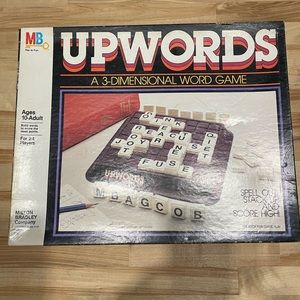 Vintage, Upwords 3D Word Game by Milton Bradley